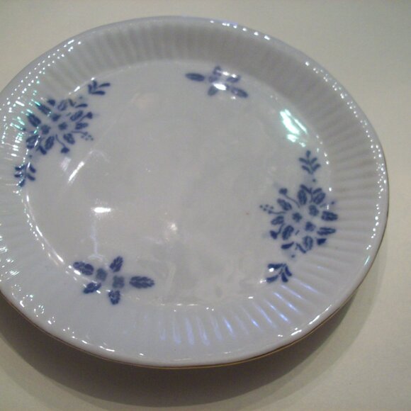 Vintage Small Ironstone Plate Blue and White- Trinket Dish- - Picture 2 of 3